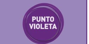 uN CÍRCULO CON LA PALABRA PUNTO VIOLETA