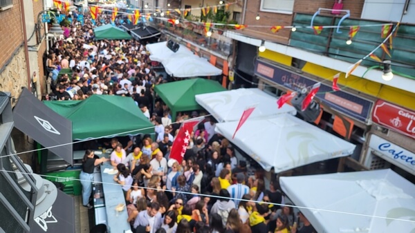 Calle Huerta en la Fiestas de Moralzarzal 2025